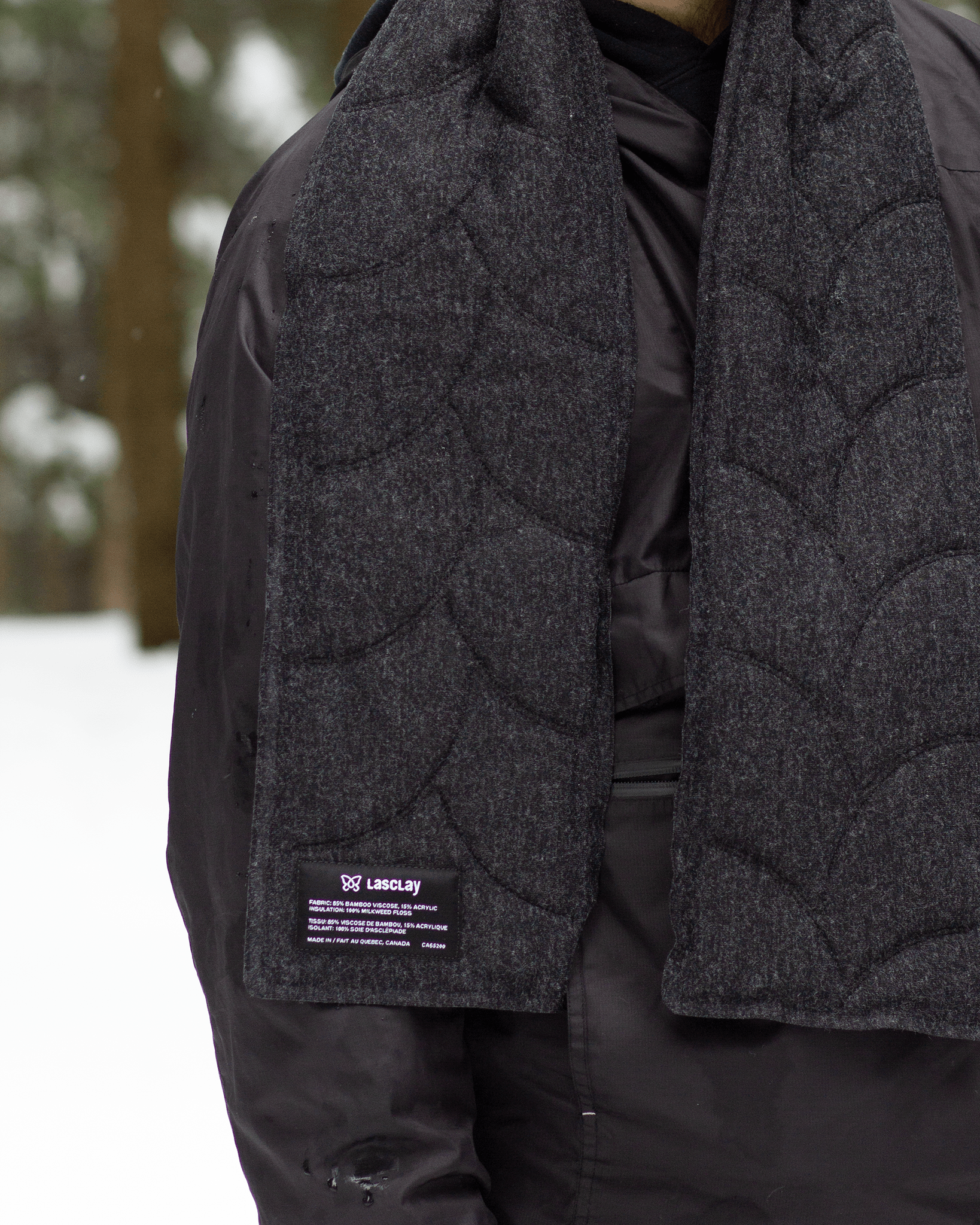 新品未使用！bbblllaaahhh SCARF FOR A COLD DAY Lasclay Milkweed Scarf | Warm, Comfortable & Eco-Friendly