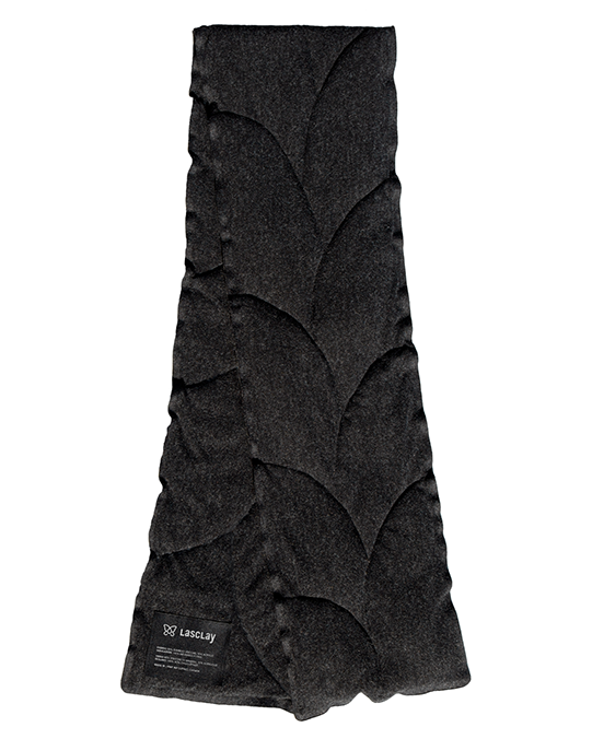 Foulard matelassé isolé à l’asclépiade, fabriqué au Québec – accessoire d’hiver chaud et écologique par Lasclay