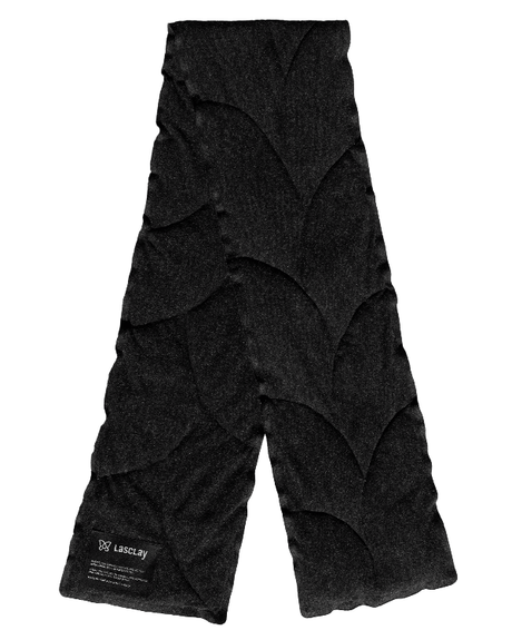 Foulard matelassé en viscose de bambou isolé à la soie d'asclépiade, unisexe, chaud et coupe-vent, accessoire d'hiver végane par Lasclay.
