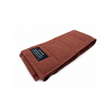 Foulard matelassé rouge isolé à la soie d'asclépiade, chaud et coupe-vent pour l'hiver.